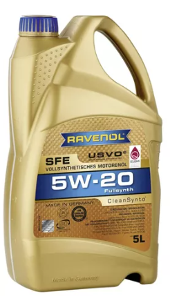 Lubricante 5W-20 RAVENOL SFE Fullsintetico 5 LITROS USVO Y CleanSynto