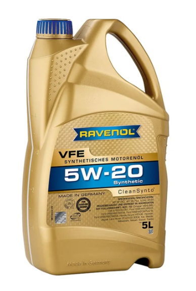 Lubricante 5W-20 RAVENOL VFE Sintetico 5 LITROS