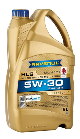 Lubricante 5W-30 RAVENOL HLS Sintetico 5 LITRO CleanSynto