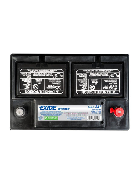 BATERIAS 41C (S41-EX) EXIDE 650 CCA 105RC